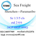 Fret maritime de Port de Shenzhen expédition à Paramaribo